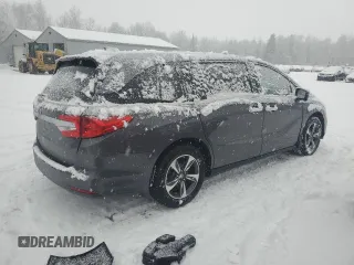 2020 Honda Odyssey EX-L z VIN 5FNRL6H60LB504967, wystawiony jako Copart lot #42021525 z przebiegiem Nie podano mil oraz Szkoda całkowita • Salvage title. Historia ofert i sprzedaży dostępna na DreamBid. Obrazek 3.