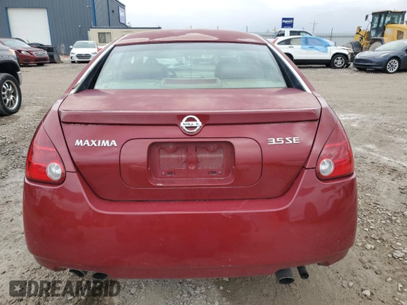 2004 Nissan Maxima SE with VIN 1N4BA41E84C878406, listed as a Copart auction lot 78540124 with 166,655 mi miles and Clean Title. Bid and sale history available at carsss.com. Image 6.