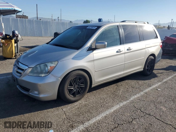 2005 Honda Odyssey TOURING with VIN 5FNRL38865B009529, listed as a Copart auction lot 50259815 with 198,999 mi miles and Salvage Title. Bid and sale history available at carsss.com. Image 1.