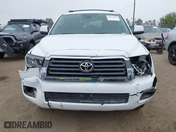2018 Toyota Sequoia SR5 with VIN 5TDBY5G13JS165133, listed as a IAAI auction lot 42034441 with 121,474 mi miles. Bid and sale history available at carsss.com. Image 12.