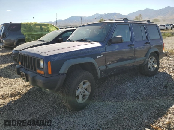 1997 Jeep Cherokee Sport with VIN 1J4FJ68S1VL543468, listed as a Copart auction lot 72753854 with 0 mi miles and Salvage Title. Bid and sale history available at carsss.com. Image 1.