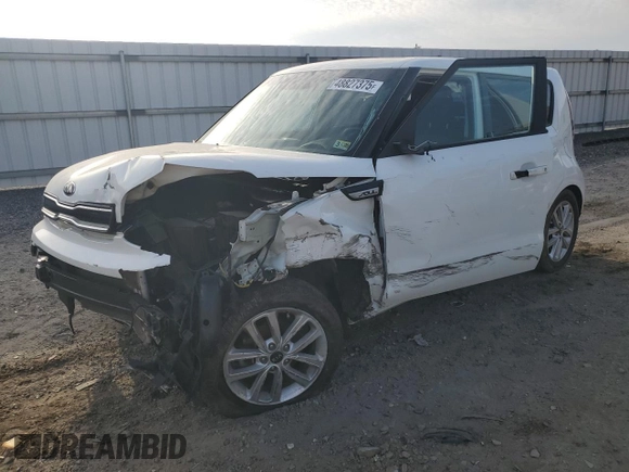 2019 Kia Soul + with VIN KNDJP3A51K7918409, listed as a Copart auction lot 48827375 with 119,356 mi miles and Clean Title. Bid and sale history available at DreamBid. Image 1.