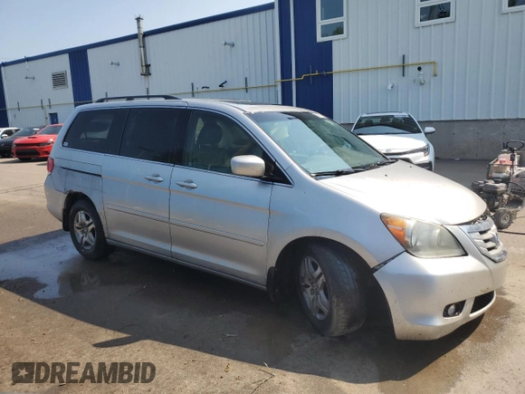 2008 Honda Odyssey EX-L z VIN 5FNRL38738B508431, wystawiony jako Copart lot #59851195 z przebiegiem Nie podano mil oraz Czysty tytuł • Clean title. Historia ofert i sprzedaży dostępna na DreamBid. Obrazek 4.