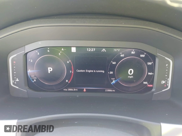 2023 Volkswagen Atlas SEL z VIN 1V2BR2CA9PC534703, wystawiony jako IAAI lot #42033612 z przebiegiem 22 886 mil mil oraz . Historia ofert i sprzedaży dostępna na DreamBid. Obrazek 7.