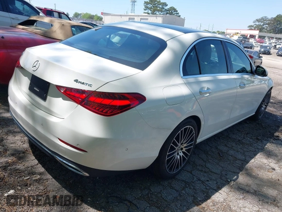 2022 Mercedes-Benz C 300 with VIN W1KAF4HB0NR043102, listed as a IAAI auction lot 42002594 with 31,612 mi miles and . Bid and sale history available at DreamBid. Image 4.