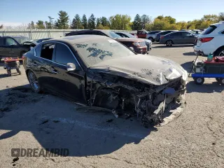 2018 Infiniti Q50 3.0t LUXE with VIN JN1EV7AR4JM430138, listed as a Copart auction lot 76386514 with 63,783 mi miles and Salvage Title. Bid and sale history available at carsss.com. Image 4.