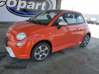 2013 FIAT 500e with VIN 3C3CFFGE7DT751092, listed as a Copart auction lot 54049135 with 66,997 mi miles and Clean Title. Bid and sale history available at carsss.com. Image 1.