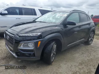 2021 Hyundai Kona Ultimate with VIN KM8K53A56MU668059, listed as a Copart auction lot 74790014 with 17,252 mi miles and Non Repairable. Bid and sale history available at carsss.com. Image 1.