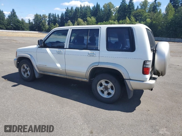 2000 Isuzu Trooper S with VIN JACDJ58X1Y7J12904, listed as a Copart auction lot 63835695 with 228,213 mi miles and Clean title. Bid and sale history available at DreamBid. Image 2.