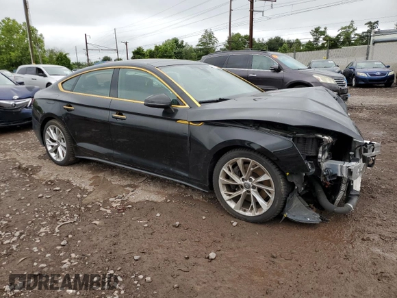 2020 Audi A5 Sportback Premium with VIN WAUANCF55LA007256, listed as a Copart auction lot 57772365 with 87,997 mi miles and Salvage title. Bid and sale history available at DreamBid. Image 4.
