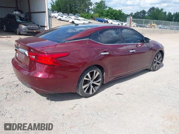 2017 Nissan Maxima SV with VIN 1N4AA6AP4HC393310, listed as a IAAI auction lot 42114631 with 158,372 mi miles. Bid and sale history available at carsss.com. Image 4.