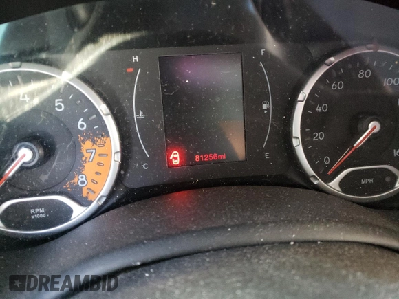 2018 Jeep Renegade Latitude with VIN ZACCJABB2JPJ35522, listed as a Copart auction lot 80332793 with 81,256 mi miles and Salvage title. Bid and sale history available at DreamBid. Image 9.