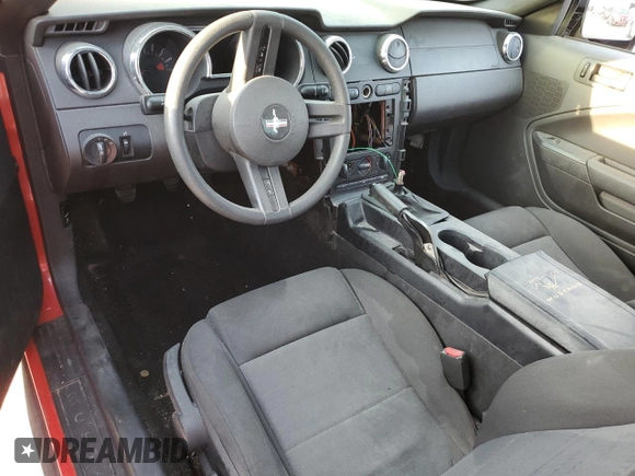 2006 Ford Mustang Standard with VIN 1ZVFT80N865182020, listed as a Copart auction lot 72378374 with Not Provided miles and Salvage Title. Bid and sale history available at carsss.com. Image 8.