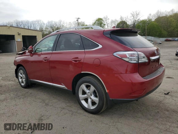 2011 Lexus RX 350 with VIN 2T2BK1BA5BC106429, listed as a Copart auction lot 54818655 with 183,020 mi miles and Salvage Title. Bid and sale history available at DreamBid. Image 2.