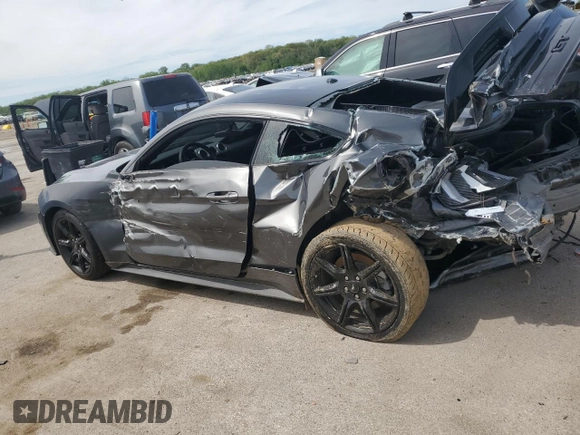 2019 Ford Mustang GT with VIN 1FA6P8CF2K5202287, listed as a Copart auction lot 55109385 with 51,387 mi miles and Salvage title. Bid and sale history available at DreamBid. Image 2.