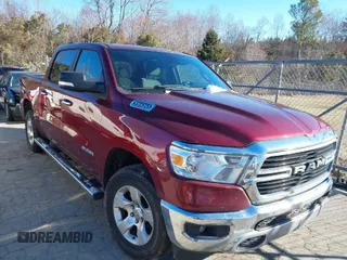 2019 Ram 1500 Big Horn/Lone Star with VIN 1C6SRFFT8KN870451, listed as a IAAI auction lot 41639815 with 100,924 mi miles. Bid and sale history available at carsss.com. Image 1.