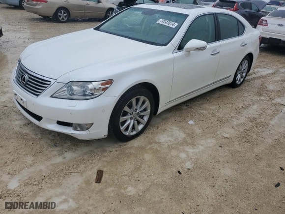 2011 Lexus LS 460 with VIN JTHCL5EF6B5010552, listed as a Copart auction lot 74747814 with 0 mi miles and Salvage Title. Bid and sale history available at carsss.com. Image 1.