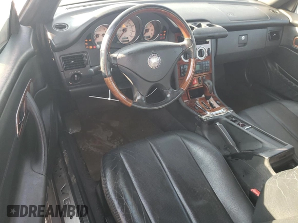 2001 Mercedes-Benz SLK-Class with VIN WDBKK65F31F207109, listed as a Copart auction lot 75494174 with Not Provided miles and Salvage Title. Bid and sale history available at carsss.com. Image 8.
