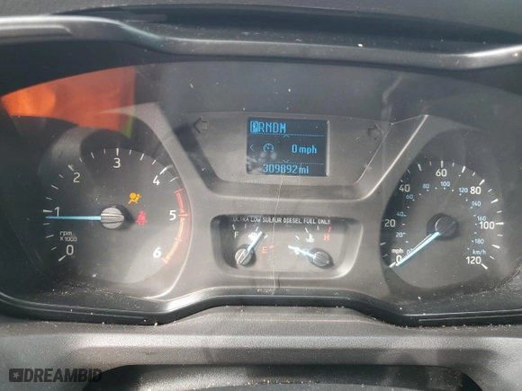 2018 Ford Transit Van with VIN 1FTRS4XV0JKB33180, listed as a Copart auction lot 56047464 with 309,892 mi miles and Salvage Title. Bid and sale history available at carsss.com. Image 9.