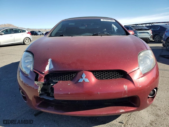 2007 Mitsubishi Eclipse GT with VIN 4A3AL35T07E001353, listed as a Copart auction lot 87933105 with 126,763 mi miles and Salvage Title. Bid and sale history available at carsss.com. Image 5.