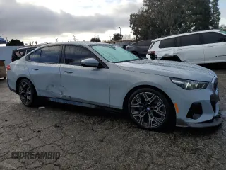 2024 BMW 5 Series 530i with VIN WBA43FJ03RCS86607, listed as a Copart auction lot 45236395 with 2,162 mi miles and Salvage Title. Bid and sale history available at carsss.com. Image 4.