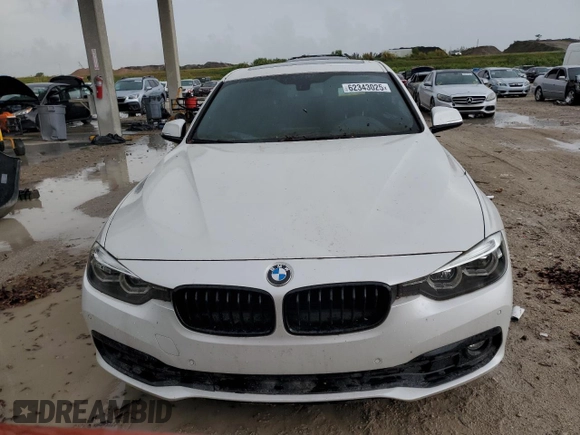 2018 BMW 3 Series 330i with VIN WBA8B9C56JEE82888, listed as a Copart auction lot 62343025 with 40,851 mi miles and Salvage title. Bid and sale history available at DreamBid. Image 5.