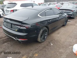 2019 Audi A5 Sportback Premium with VIN WAUANCF50KA054404, listed as a IAAI auction lot 41497979 with 90,736 mi miles. Bid and sale history available at carsss.com. Image 4.