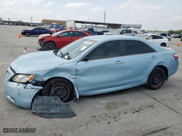 2007 Toyota Camry CE with VIN 4T1BE46K27U605646, listed as a Copart auction lot 51023555 with 144,659 mi miles and Salvage Title. Bid and sale history available at carsss.com. Image 1.