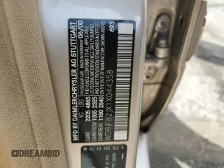 2001 Mercedes-Benz E-Class AWD with VIN WDBJF82JX1X044358, listed as a Copart auction lot 51280545 with 189,188 mi miles and Salvage Title. Bid and sale history available at carsss.com. Image 12.