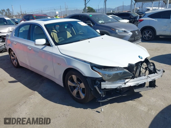 2005 BMW 5 Series 525i with VIN WBANA53565B859447, listed as a IAAI auction lot 41663950 with 99,064 mi miles. Bid and sale history available at carsss.com. Image 1.