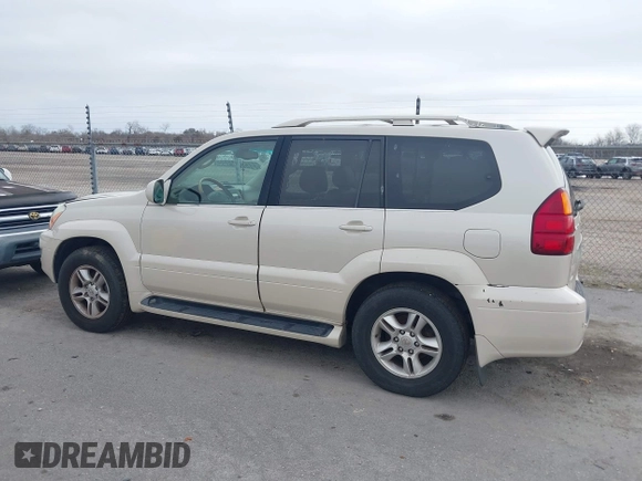 2003 Lexus GX 470 with VIN JTJBT20X630011479, listed as a IAAI auction lot 41556491 with 310,198 mi miles and . Bid and sale history available at DreamBid. Image 14.