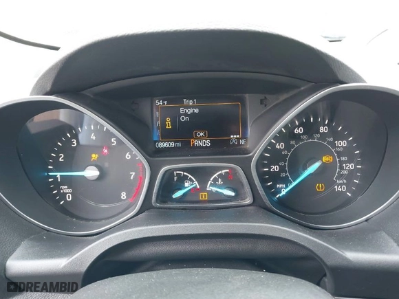2017 Ford Escape SE with VIN 1FMCU0G99HUE68587, listed as a IAAI auction lot 41924307 with 89,609 mi miles. Bid and sale history available at carsss.com. Image 7.