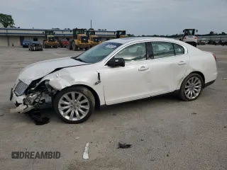 2011 Lincoln MKS with VIN 1LNHL9DR2BG615453, listed as a Copart auction lot 56946285 with 107,855 mi miles and Salvage title. Bid and sale history available at DreamBid. Image 1.