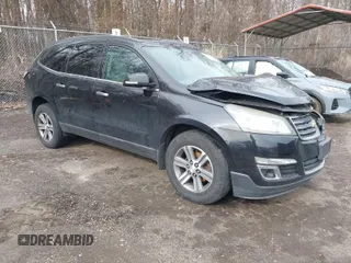 2015 Chevrolet Traverse LT z VIN 1GNKRHKD5FJ211296, wystawiony jako IAAI lot #41613389 z przebiegiem Nie podano mil oraz . Historia ofert i sprzedaży dostępna na DreamBid. Obrazek 1.