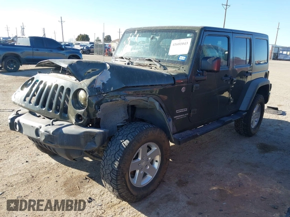 2015 Jeep Wrangler Unlimited Sport with VIN 1C4BJWDG5FL745673, listed as a IAAI auction lot 41681043 with 97,605 mi miles and . Bid and sale history available at DreamBid. Image 17.
