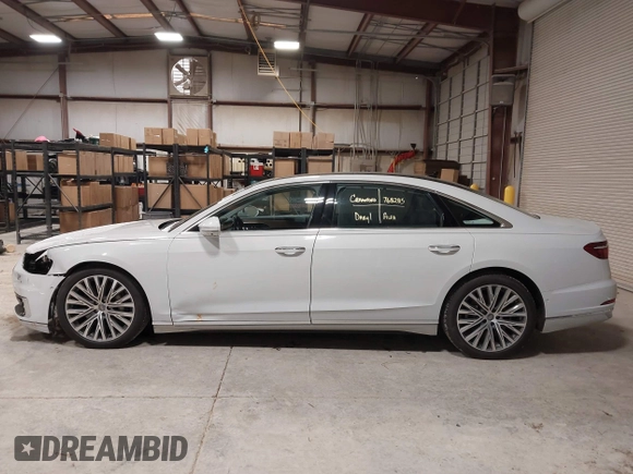 2019 Audi A8 L with VIN WAU8DAF89KN008109, listed as a IAAI auction lot 41636057 with 34,325 mi miles. Bid and sale history available at carsss.com. Image 14.