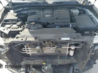 2020 Nissan Armada Platinum with VIN JN8AY2NF5L9360651, listed as a Copart auction lot 80011224 with 28,093 mi miles and Salvage Title. Bid and sale history available at carsss.com. Image 12.