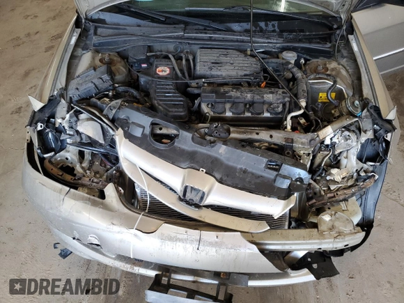 2004 Honda Civic LX with VIN 2HGES16514H548598, listed as a Copart auction lot 53430835 with 207,102 mi miles and Salvage Title. Bid and sale history available at carsss.com. Image 13.