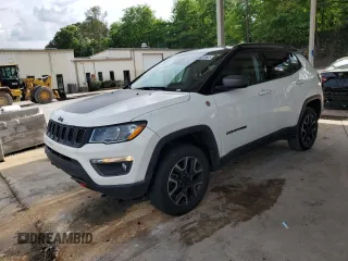 2019 Jeep Compass Trailhawk with VIN 3C4NJDDB6KT747940, listed as a Copart auction lot 55314575 with 73,507 mi miles and Clean Title. Bid and sale history available at DreamBid. Image 1.