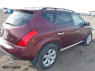 2006 Nissan Murano S with VIN JN8AZ08T76W422429, listed as a IAAI auction lot 41644127 with 251,135 mi miles. Bid and sale history available at carsss.com. Image 4.