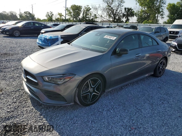 2021 Mercedes-Benz CLA 250 z VIN W1K5J4HB0MN172494, wystawiony jako Copart lot #58240815 z przebiegiem Nie podano mil oraz Szkoda całkowita • Salvage title. Historia ofert i sprzedaży dostępna na DreamBid. Obrazek 1.