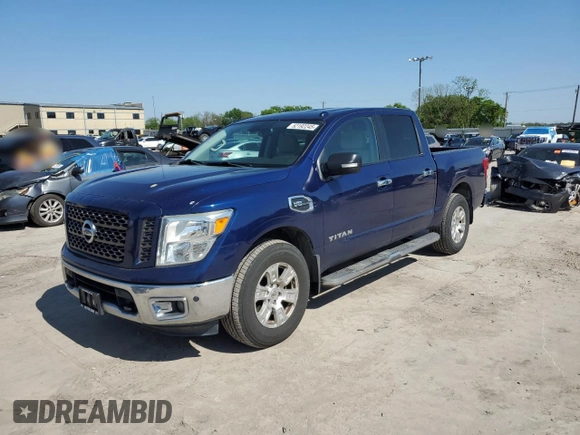 2017 Nissan Titan SV z VIN 1N6AA1E58HN514055, wystawiony jako Copart lot #52192245 z przebiegiem 82 445 mil mil oraz Czysty tytuł • Clean title. Historia ofert i sprzedaży dostępna na DreamBid. Obrazek 1.