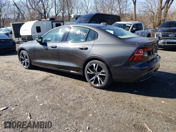 2024 Volvo S60 Plus Dark Theme with VIN 7JRL12TL6RG303561, listed as a Copart auction lot 45432294 with 0 mi miles and Salvage Title. Bid and sale history available at carsss.com. Image 2.