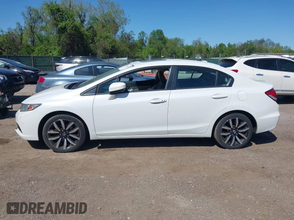 2015 Honda Civic EX-L with VIN 19XFB2F96FE203352, listed as a IAAI auction lot 42136173 with 152,124 mi miles. Bid and sale history available at carsss.com. Image 14.