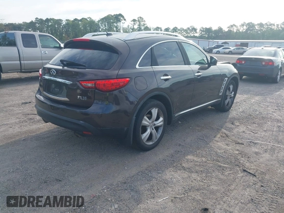 2010 Infiniti FX with VIN JN8AS1MW7AM855604, listed as a IAAI auction lot 42604122 with 188,605 mi miles and . Bid and sale history available at DreamBid. Image 4.