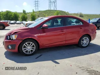 2012 Chevrolet Sonic LT with VIN 1G1JC5SH4C4124807, listed as a Copart auction lot 58606565 with 140,181 mi miles and Salvage title. Bid and sale history available at DreamBid. Image 1.
