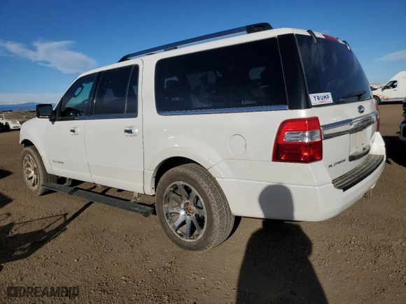 2015 Ford Expedition EL Platinum with VIN 1FMJK1MT4FEF03580, listed as a Copart auction lot 86885804 with 131,269 mi miles and Salvage Title. Bid and sale history available at carsss.com. Image 2.
