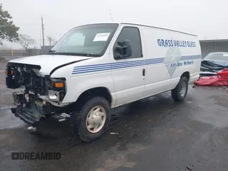 2008 Ford Econoline Cargo Commercial with VIN 1FTNS24L38DA02653, listed as a IAAI auction lot 41118303 with 185,433 mi miles and . Bid and sale history available at DreamBid. Image 2.