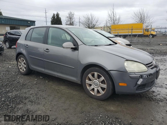 2008 Volkswagen Rabbit S with VIN WVWDB71K28W332616, listed as a Copart auction lot 45552265 with 184,135 mi miles and Salvage title. Bid and sale history available at DreamBid. Image 4.