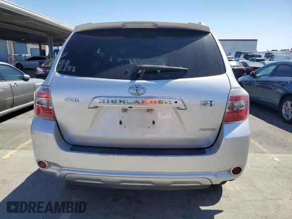 2008 Toyota Highlander Hybrid Limited with VIN JTEEW44A382009267, listed as a Copart auction lot 70055694 with 115,120 mi miles and Salvage Title. Bid and sale history available at carsss.com. Image 6.
